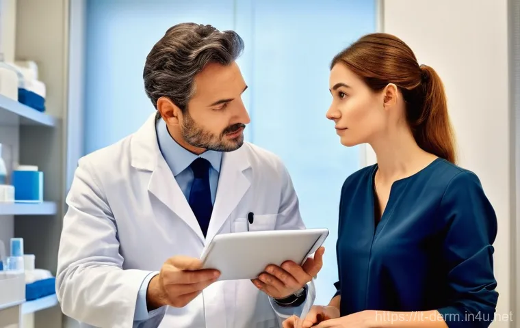 피부과 비용 분석 - **Prompt 1: Professional Dermatological Consultation in Italy**
    A highly detailed, realistic ima...