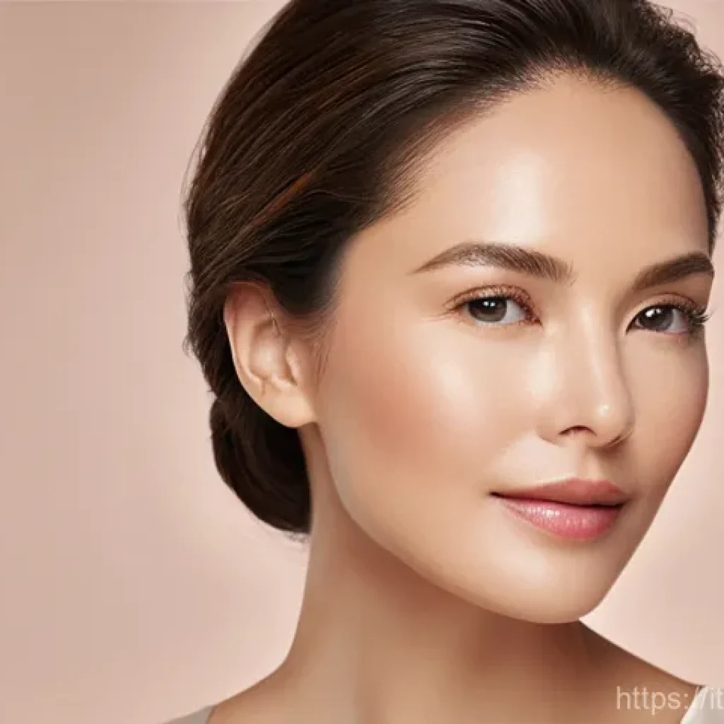피부 노화 방지 성분 - **"Retinol's Radiance: Renewed and Smooth Skin"**
    A sophisticated portrait of a woman in her lat...
