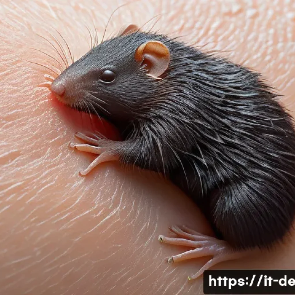 흑색종 피부암 초기증상 - A close-up, highly detailed image of human skin displaying a suspicious mole with irregular, asymmet...