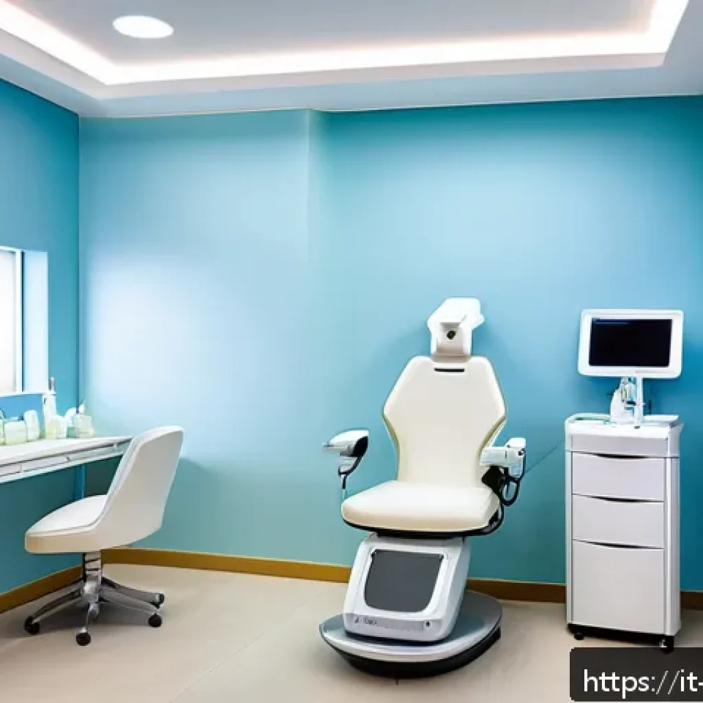 피부과 패키지 추천 - A modern dermatology clinic in Italy showcasing a personalized chemical peeling treatment room, with...